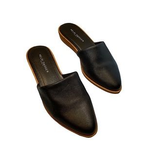 Kelsi Dagger Shoes | Black Leather Mules | Color: Black | Size: 6.5